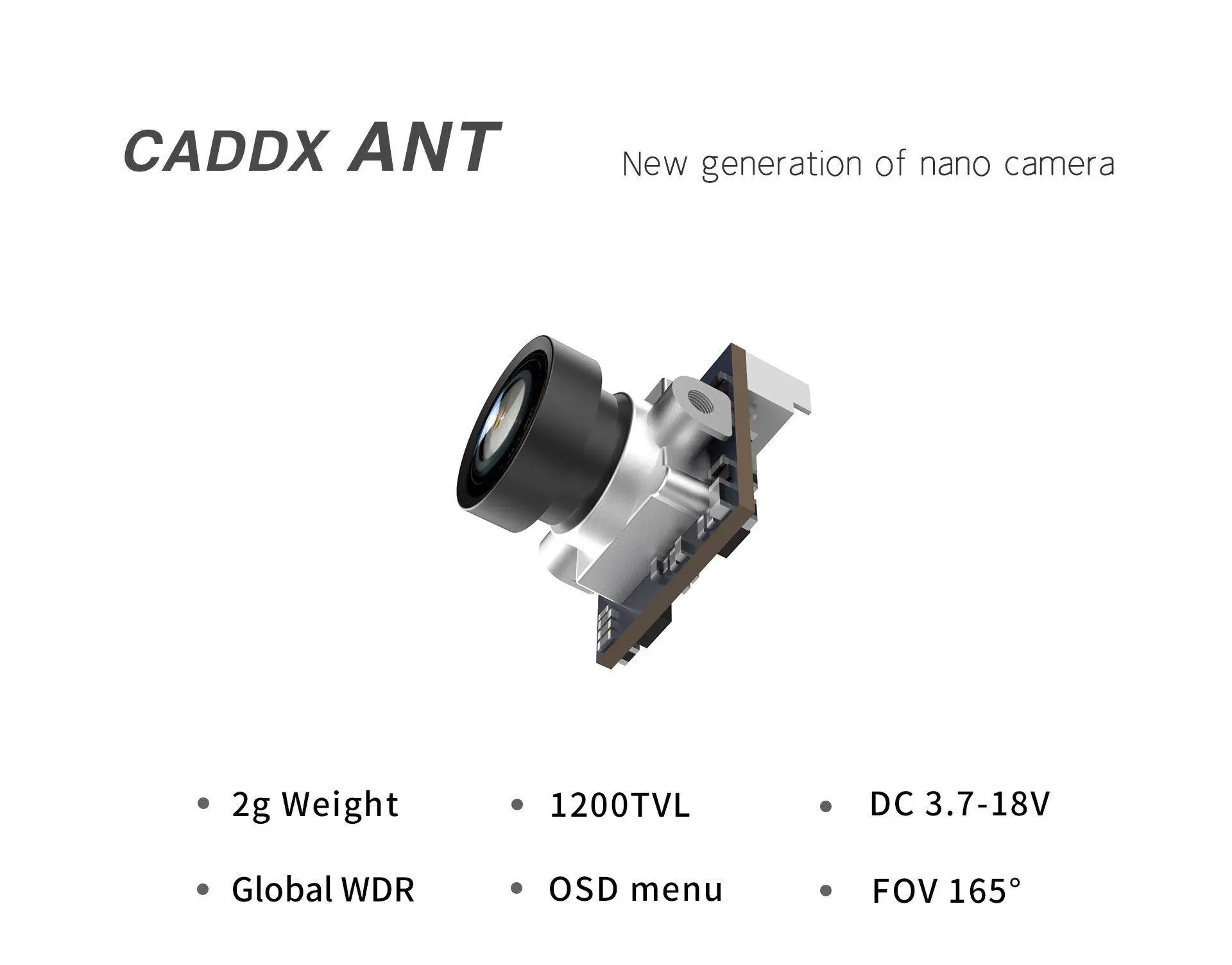 2g CADDX ANT 1200TVL Global WDR OSD 1,8 мм Ультра Легкая FPV Nano камера 16:9 4:3 для RC FPV Tinywhoop Cinewhoop зубочистка