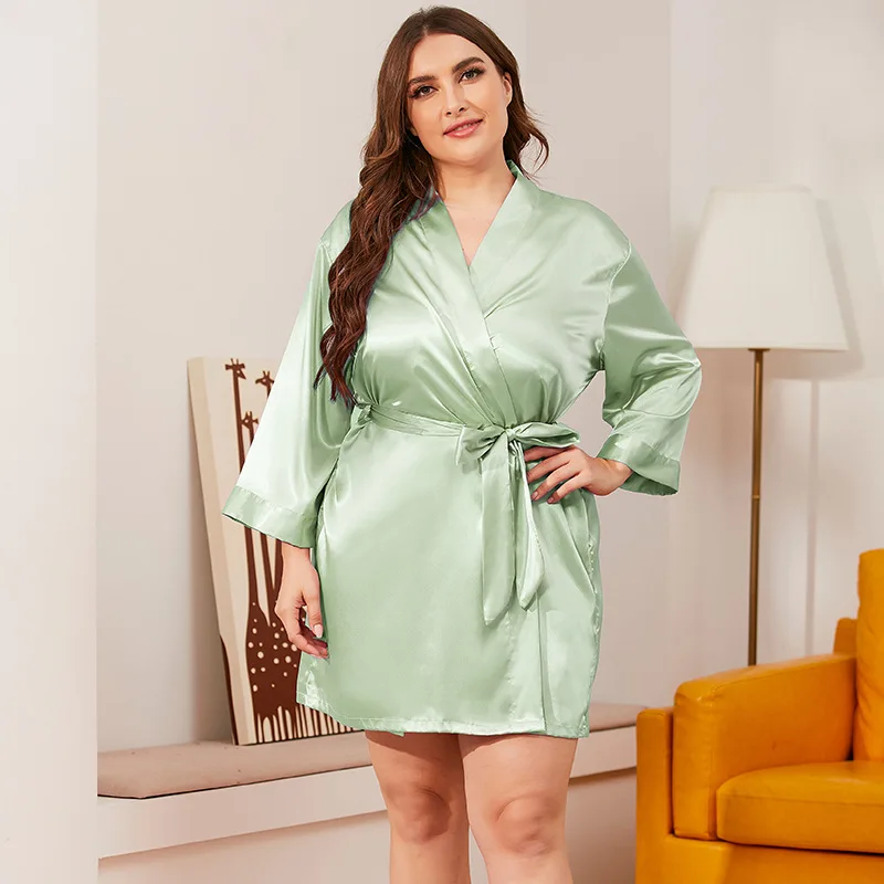 Quality Women Pure Plus Size Silk Satin Robes Buy Plus Size Silk