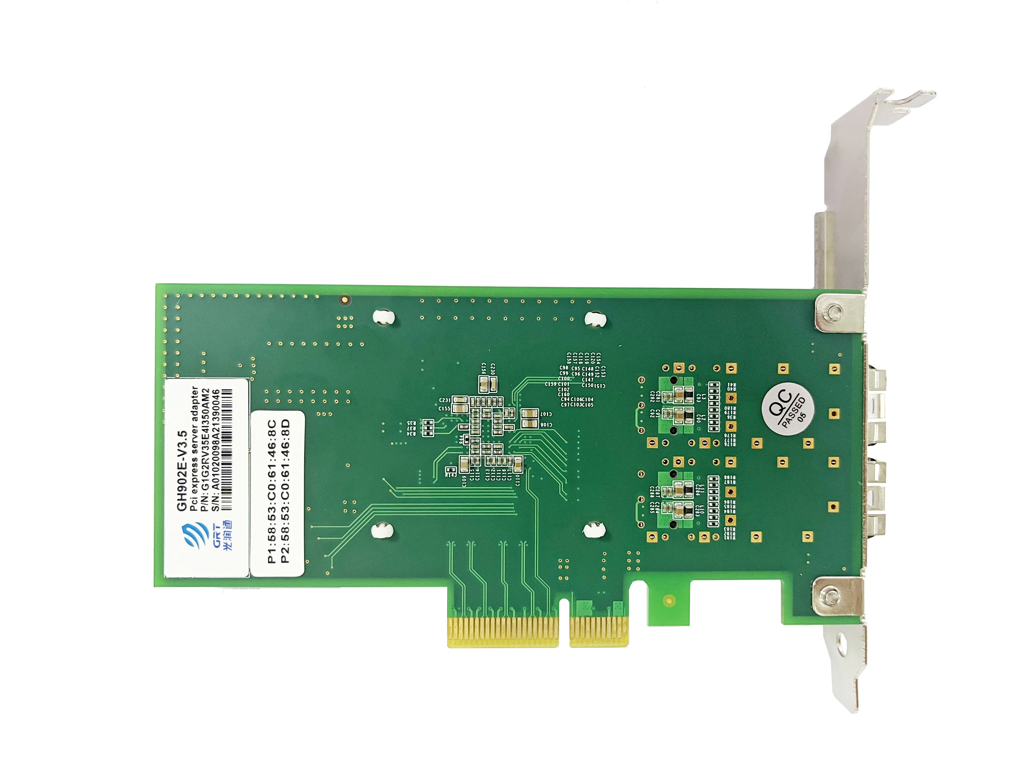Сетевая карта Ethernet 1 Гбит/с PCI Express x4 двухпортовый SFP гигабитный серверный адаптер
