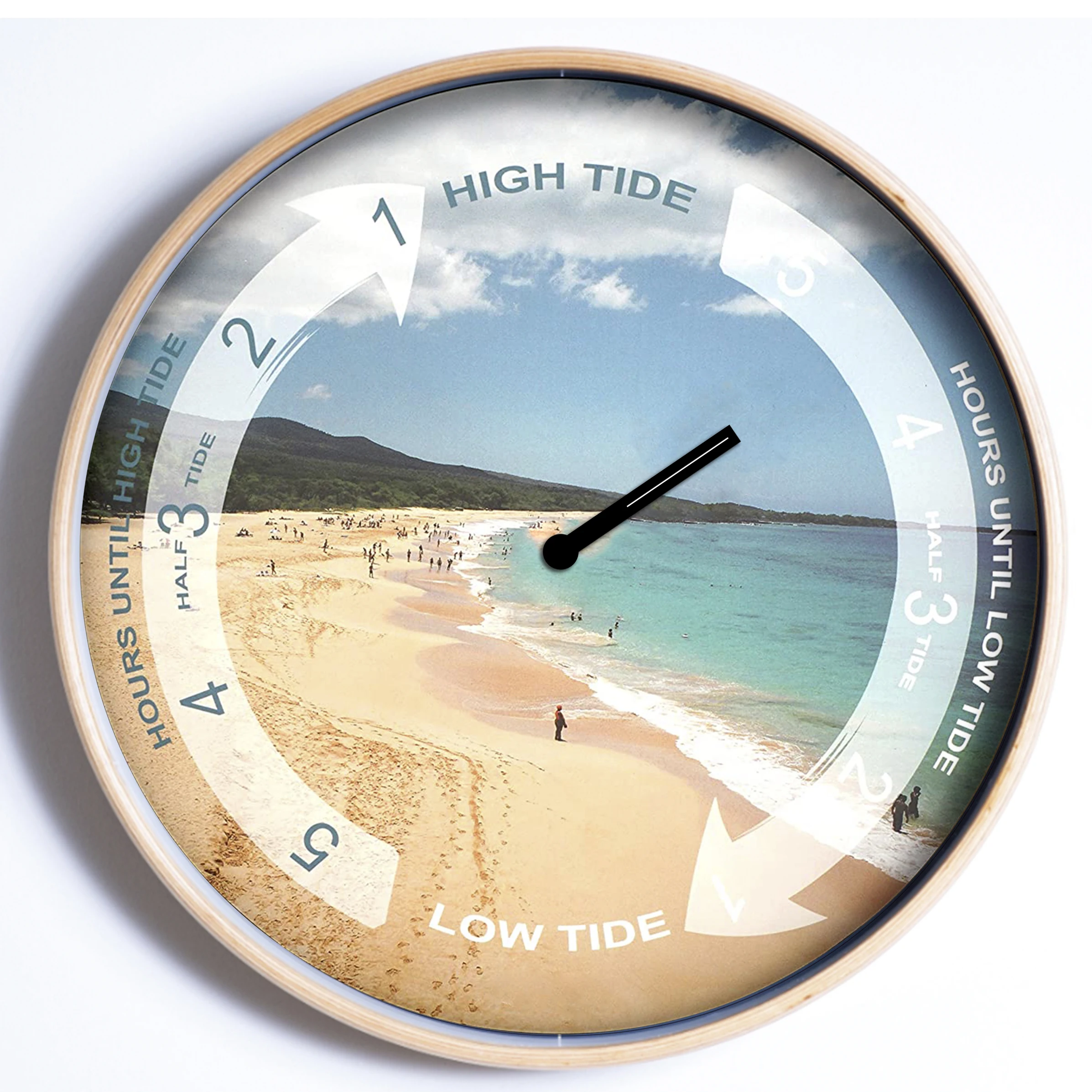 12inch Wood Frame Tide Clock Customized Dial Wooden Tide Clock Buy