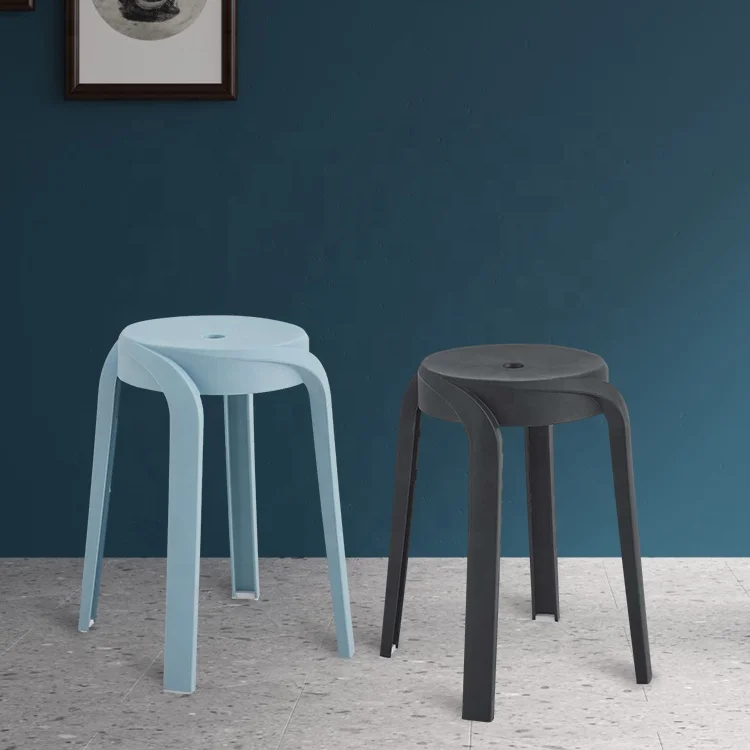 Уличные пластиковые стулья, Круглый Штабелируемый Пластиковый Стул