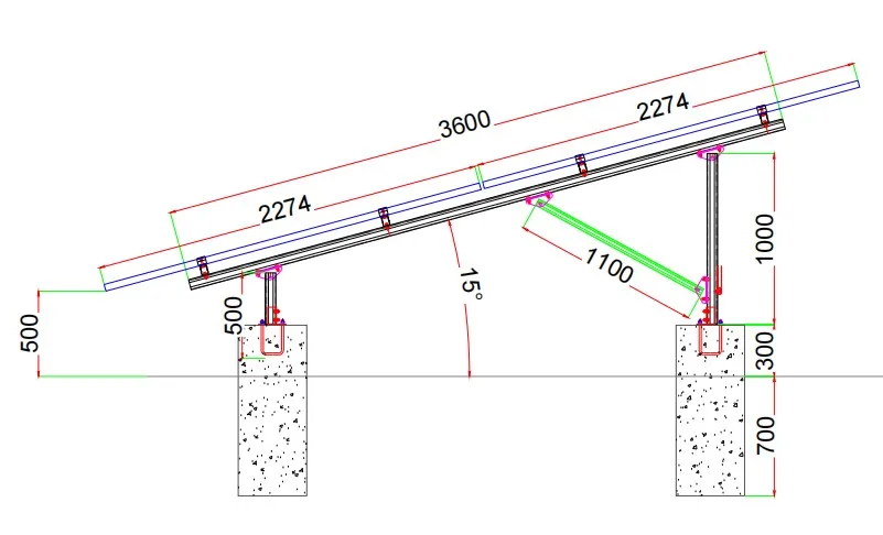 Pv Ground Racking System - Durable Solar Panel Mounts