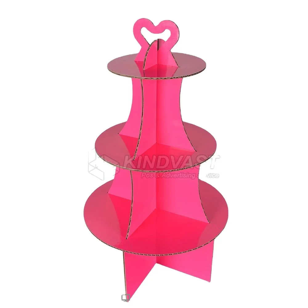 瓦楞纸板蛋糕婚礼派对 生日派对 Buy 创意设计树形 纸板蛋糕展示代表婚礼派对 松饼蛋糕月饼纸展示架 礼品蛋糕面包店展示 五层环保纸板展示蛋糕架为饮料商店