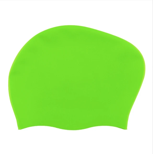 Solid color high elasticity comfortable swimming cap for long curly hair and afro enlarged swimming cap