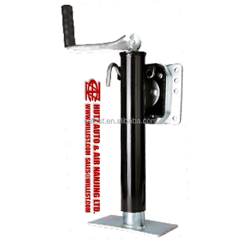 Top Wind Trailer Jack Stand Hutz 2,000 Lbs Trailer Jack With Foot Plate