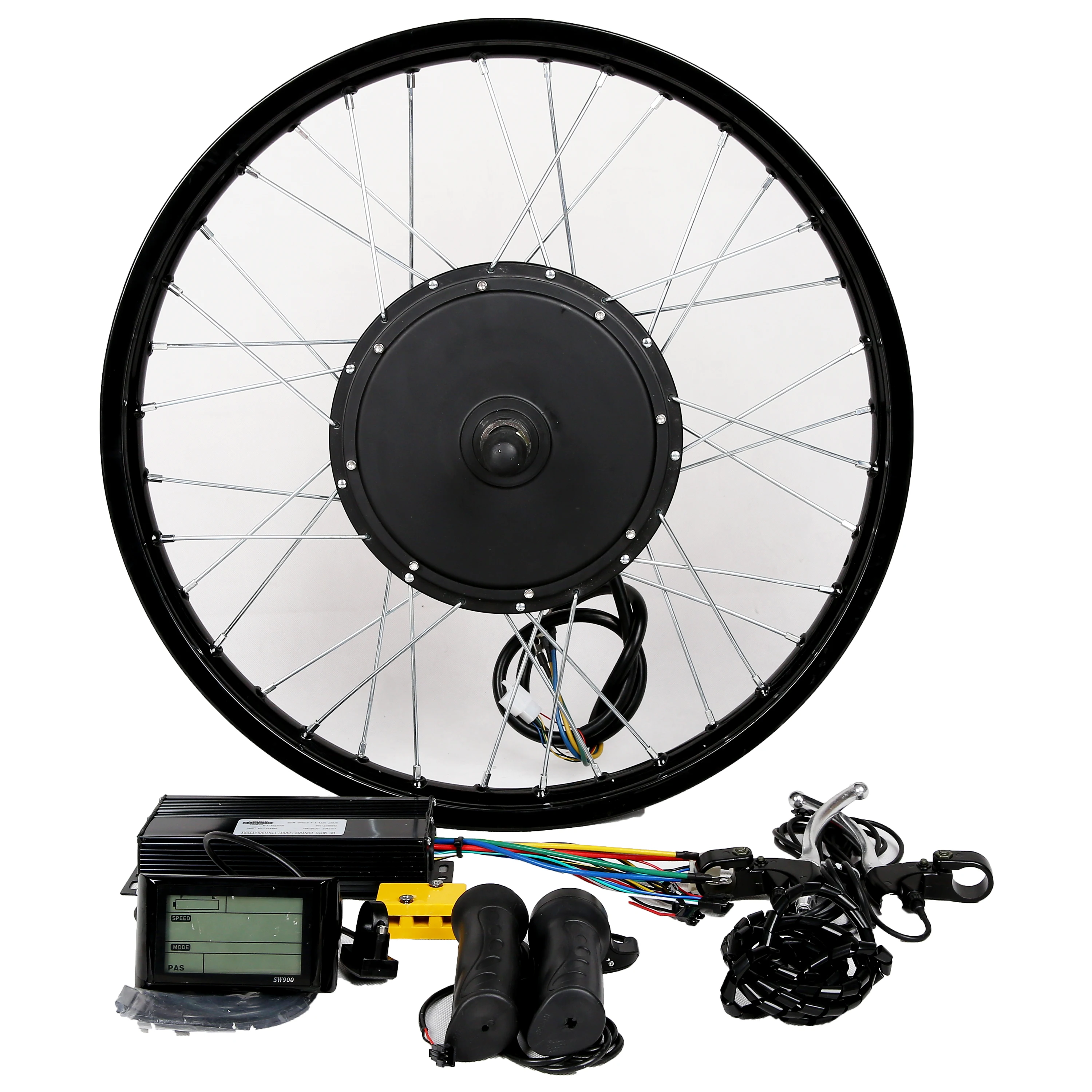 Electric Tricycle Front Rear Wheel Hub Motor Kit/electric Tricycle Parts  Electric Bicycle Kit 2000W 3000W 5000W 8000W Black 48V