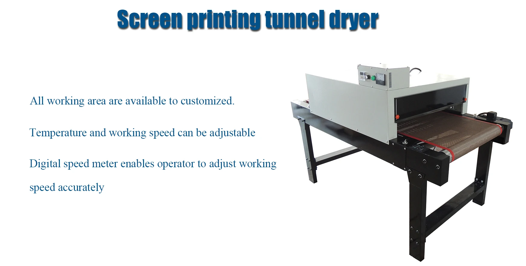 Factory Wholesale 220V Dryer T-shirts IR Lamp  IR Movable Tunnel Dryer for T-shirts Silk Screen Printing manufacture