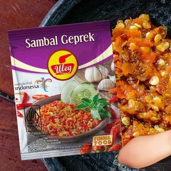 激辛 インドネシアFinna Sambal ULEG サンバル 300個 Premium Finna Sambal Uleg Geprek Spicy Chili Paste Bulk Sachet