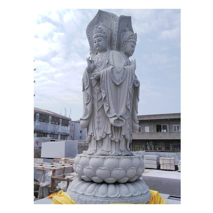灰色の花崗岩の大きな庭用仏像販売中、観音菩薩像| Alibaba.com