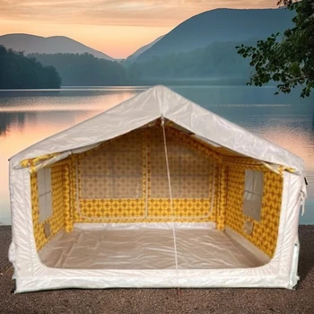 Customized 3m*2.5m Outdoor Camping Air Tent Double Layers with Waterproof Oxford Fabric Arabian Middle-East Style