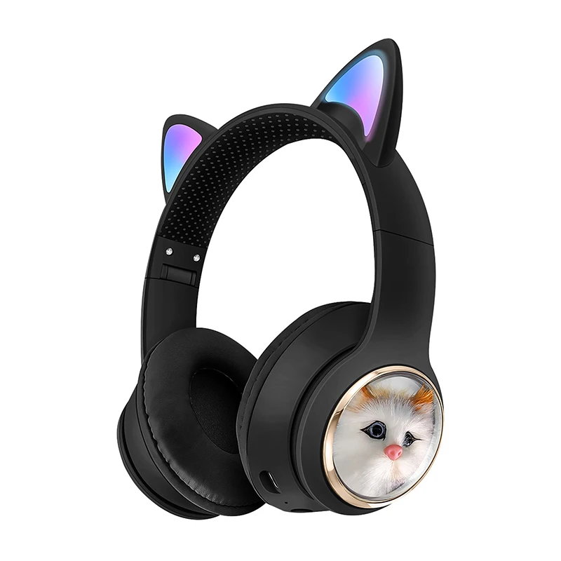 Cat Ear Bluetooth Waterproof Headphones - Over-Ear, IPX-2 Rated