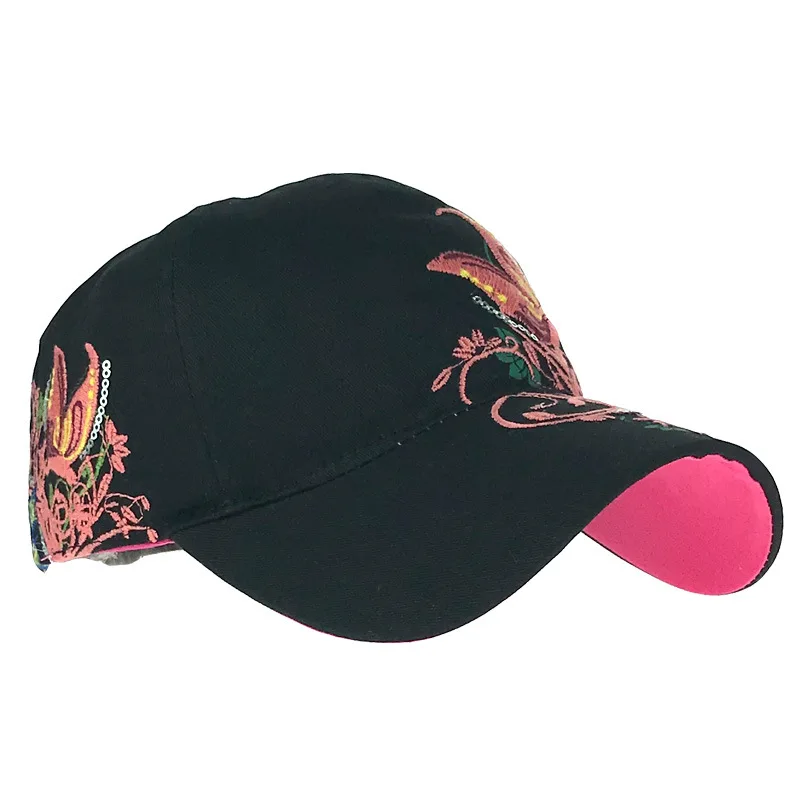 Gorra De Béisbol Para Hombre, Gorra Bordada Con Flores De Amor De Mariposa,  Gorra Deportiva Informal