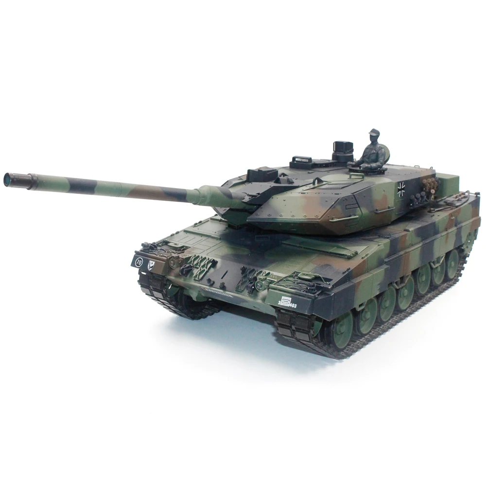 Henglong 3889-1メタルタンクジャーマンヒョウ2A6RCメインバトル