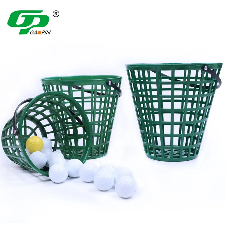 High Capacity Plastic Driving Range Golf Ball Baskets Hold 50/75/100