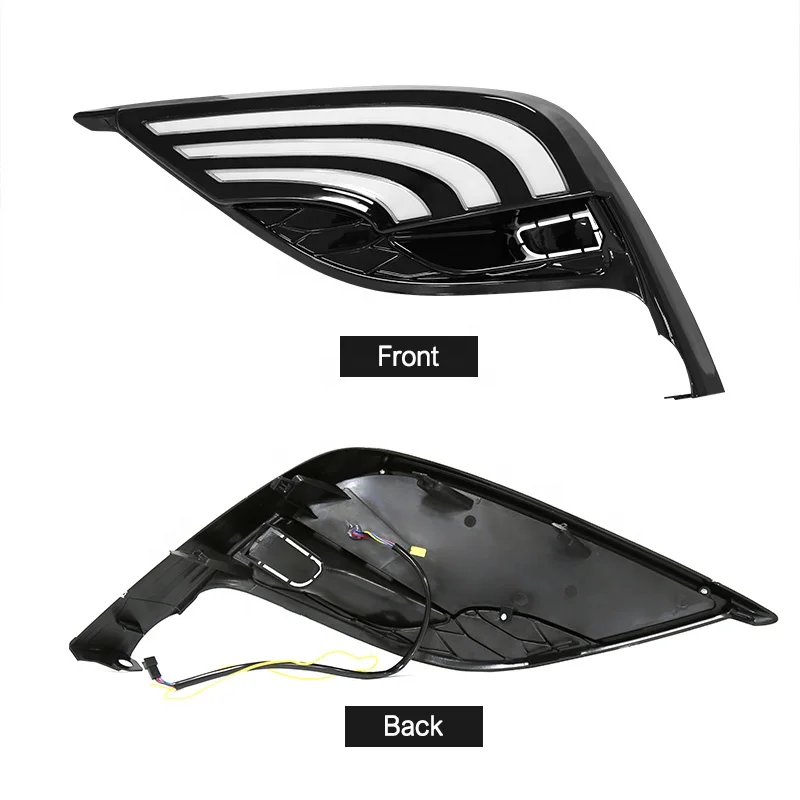 Dual 3 Colors Led Fog Lights DRL for Toyota Camry SE 2021 Daytime Running Lamps