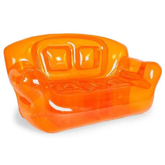 Custom Transparent PVC 2 Person Inflatable Couch Blow up pink Inflatable Sofa Chair Corner Sofa Armchair air Sofa