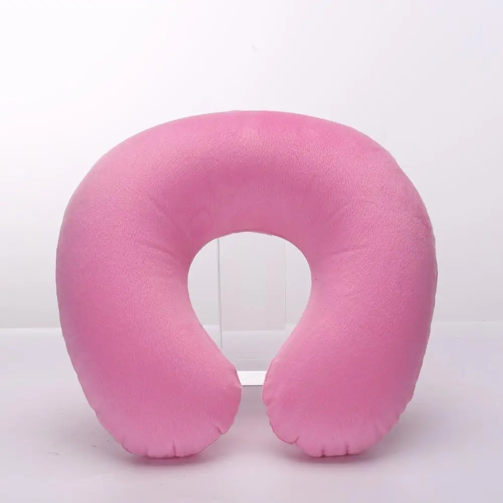 Stock on Hand PVC U Shape Inflatable Travel Neck Pillow