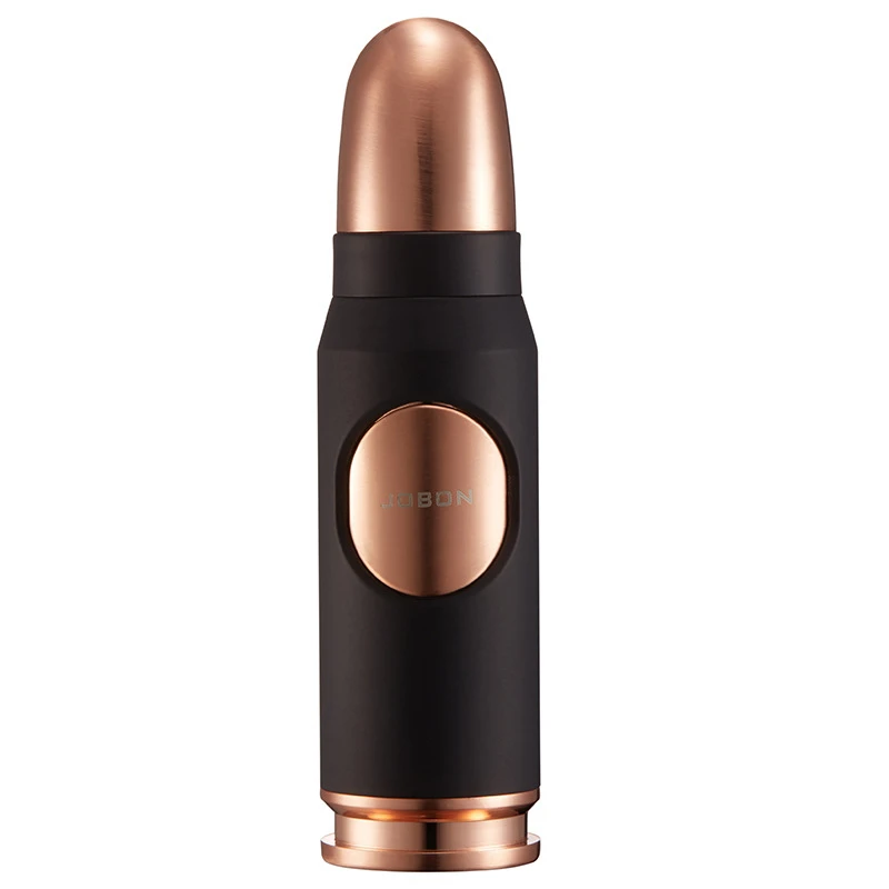 Metal Bullet Shape Windproof Torch Lighter Refillable Butane Jet Flame Cigar Lighter JOBAN 596