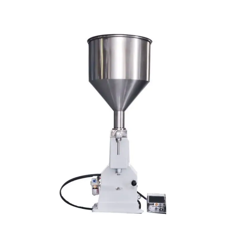 Table Top Face Cream Quantitative Cream Pneumatic Filling Machine Semi-automatic Small Cosmetic Filling Machine