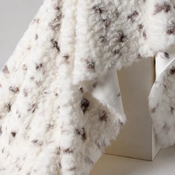 High Quality Fluffy Plush 3D Faux Rabbit Fur Fabric Polyester Zebra spots Chenille Fabric For Carpet/Pet/Toy/Hand Bag/Garments