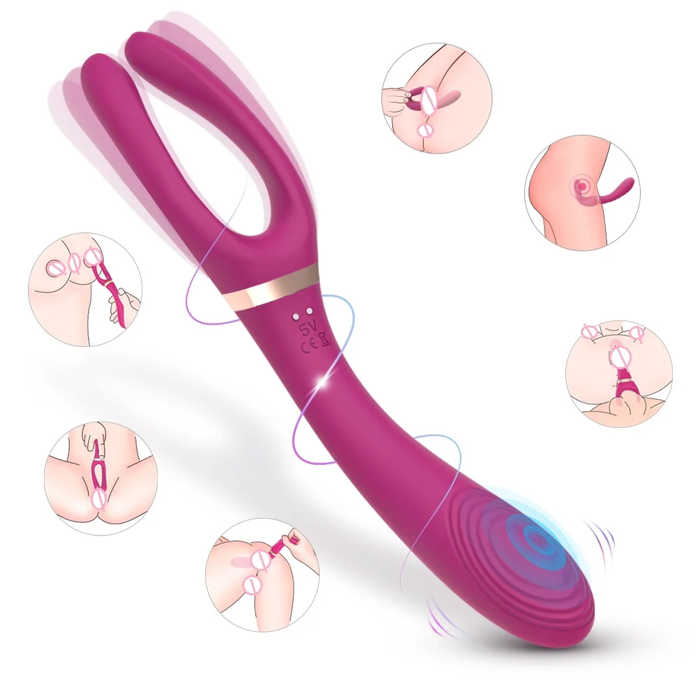 Vibrador de tres puntos de 9 frecuencias para parejas, clítoris, vagina, juguete  sexual, masturbador adulto, Juguetes sexuales para mujeres, vibrador de  vagina| Alibaba.com