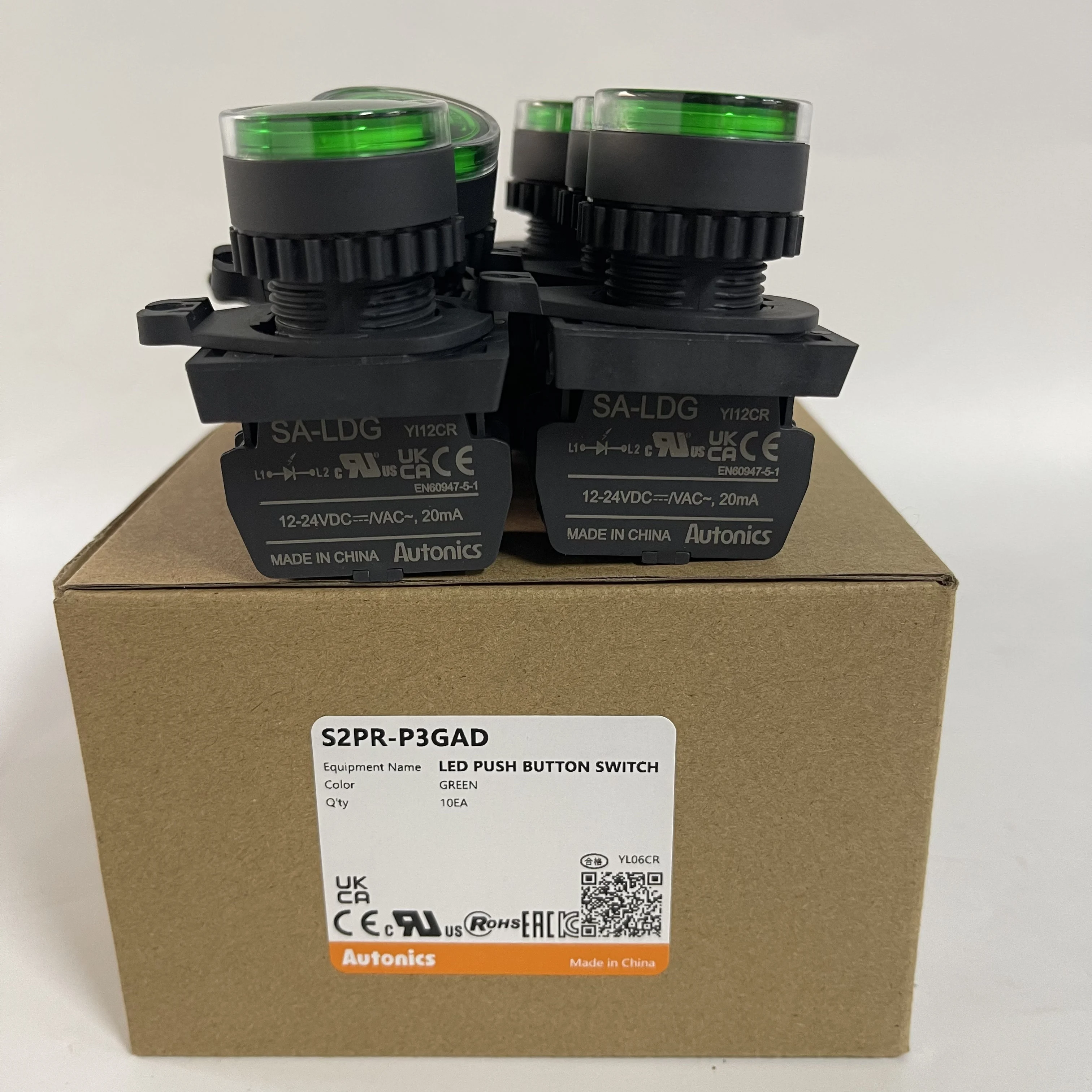 Autonics LED Push Button Switch S2PR-P3GAD