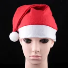 Cheap Christmas Decorations Non-woven sequin Christmas Hats Santa Claus&amp;#x27; cap
