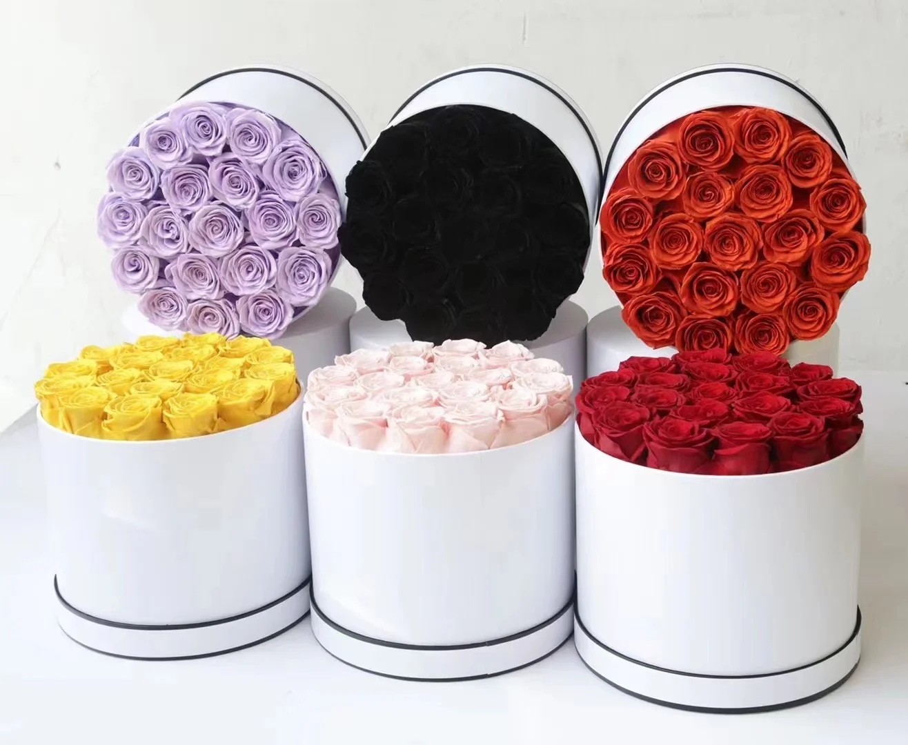 Preserved Fresh Real Rose Flower Gift Box For Valentine's Day Birthday