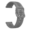 Gray band colorful buckle