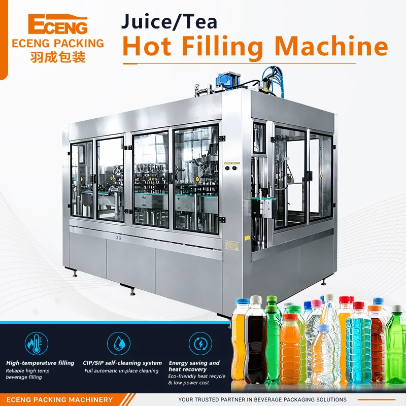 Automatic 14-12-5 Bottled Water Hot Filling Machine for Juice Plant