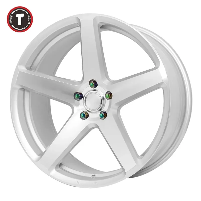 Tiptop A5203F38 20 Inch Alloy Wheel - Silver 5 Spoke Mag