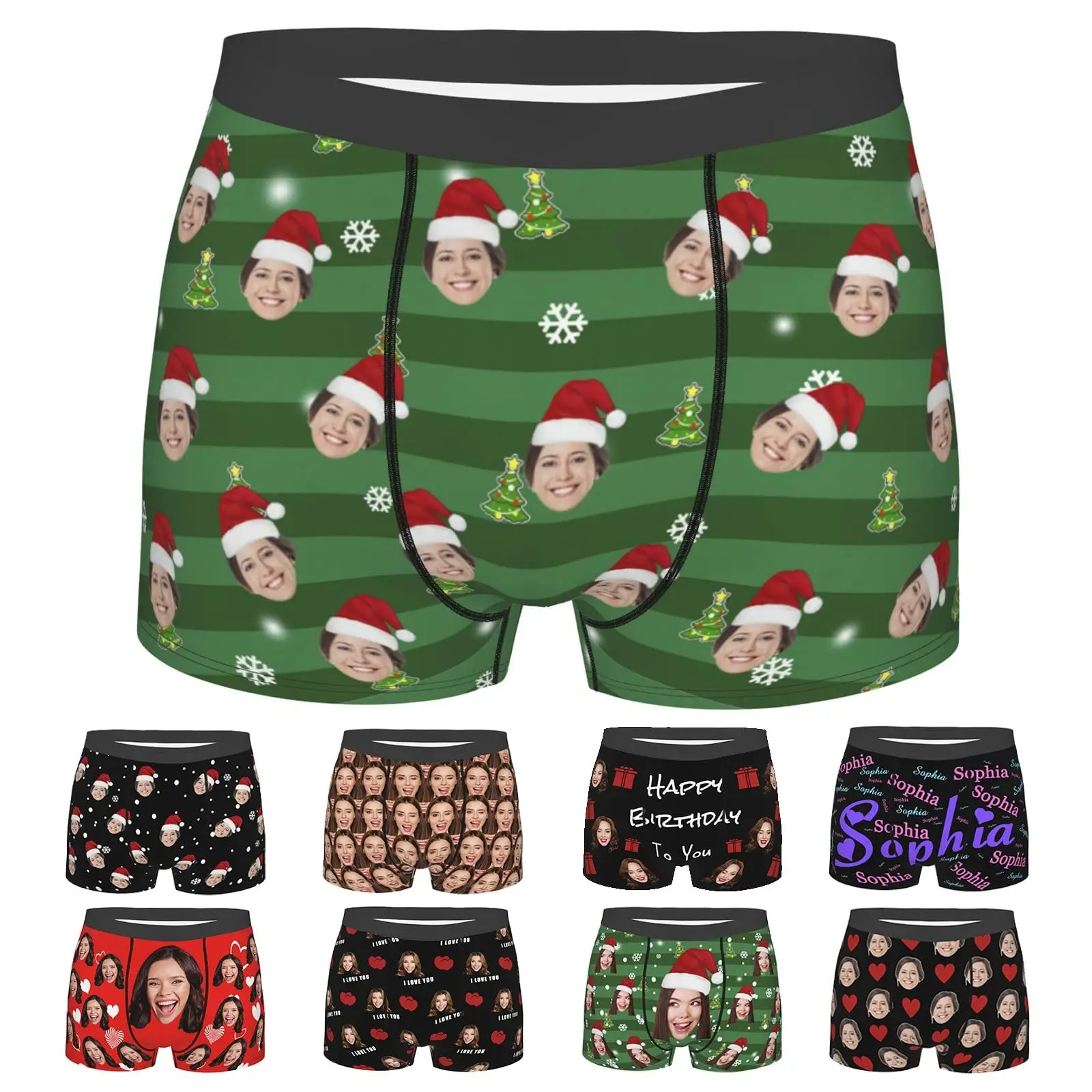 Wholesale High Quality Custom Underwear Men With logo Personalized Picture Funny Design Printed Boxer Briefs Shorts De Hombre