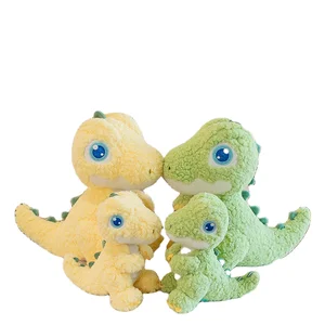 Higher Quality Plush Doll Big-Eyed Dinosaur Cute Dragon Stuffed Animal Toy Cuddly Stress Relief Embroidered