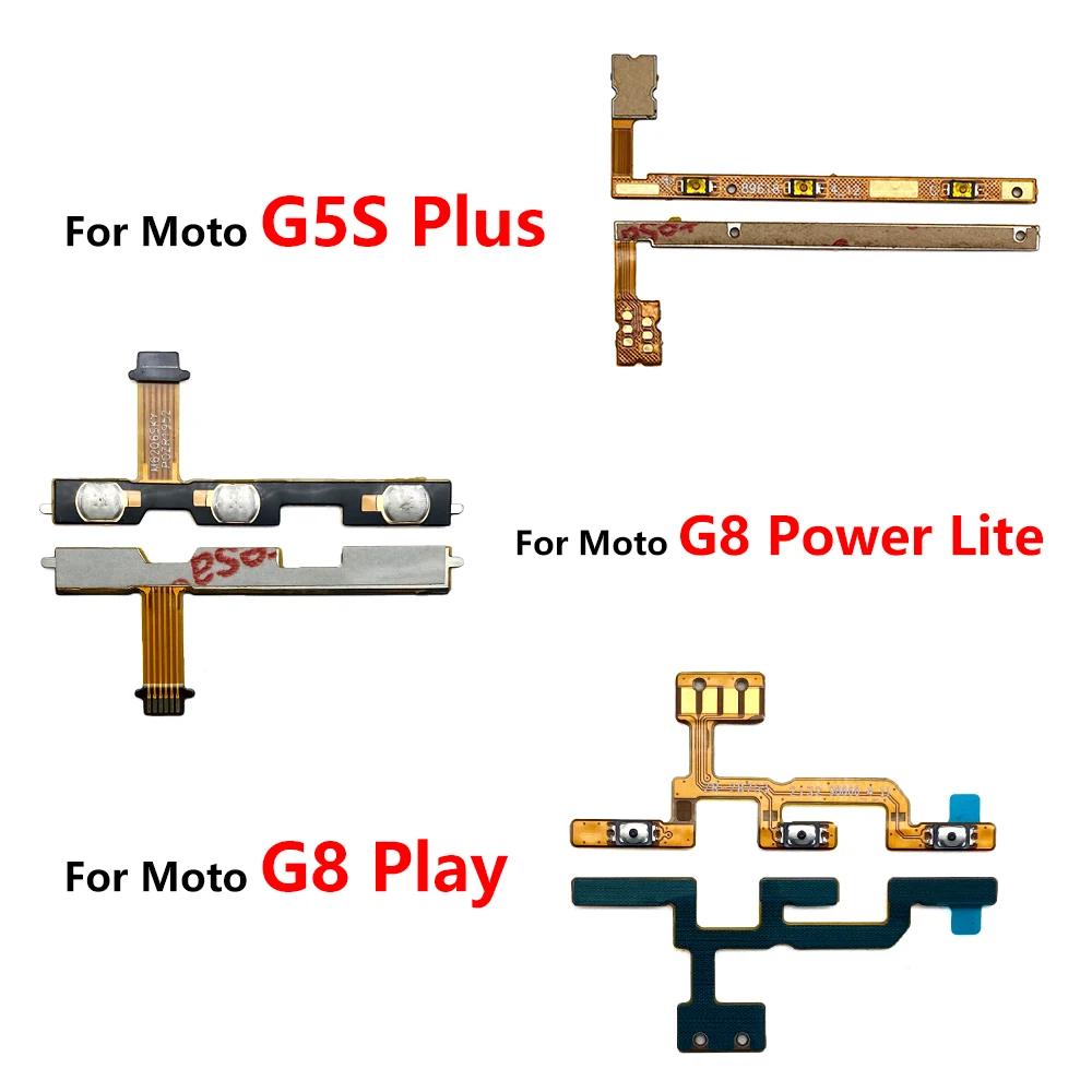 Wholesale Power Switch Volume Button Flex for Moto G4 G5 G5S G6 G7 G8 G9 Play Plus Cell Phone Spare Parts Flex De Power