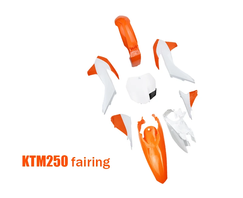 Ling Qi Motorcycle Dirt Bike Pp Fairing Full Body Kits And Fender Covering Cowling For Ktm250