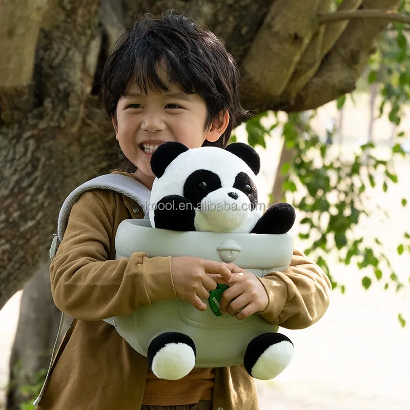 2023 Latest Creative Gift Kawaii 3D Plush Panda School Backpack Kids Girls  and Boys School Bag