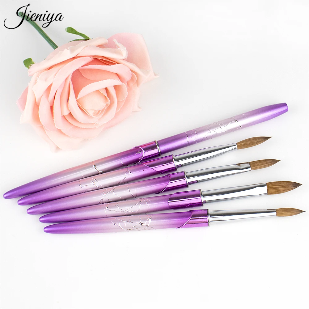 Jieniya Factory Price Unique Pattern Design Brush Nail Sable Hair Uv