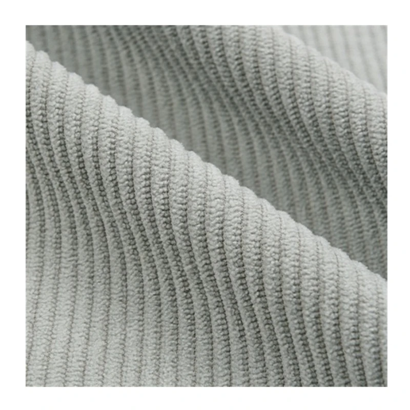 Tecido urdido de alta calidade 100% poliéster 8w tecido de pana para pantalóns de chándal