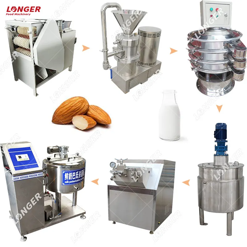 Automatic Nut Milk Extractor Machine Production Processing Plant Almond Milk Plant