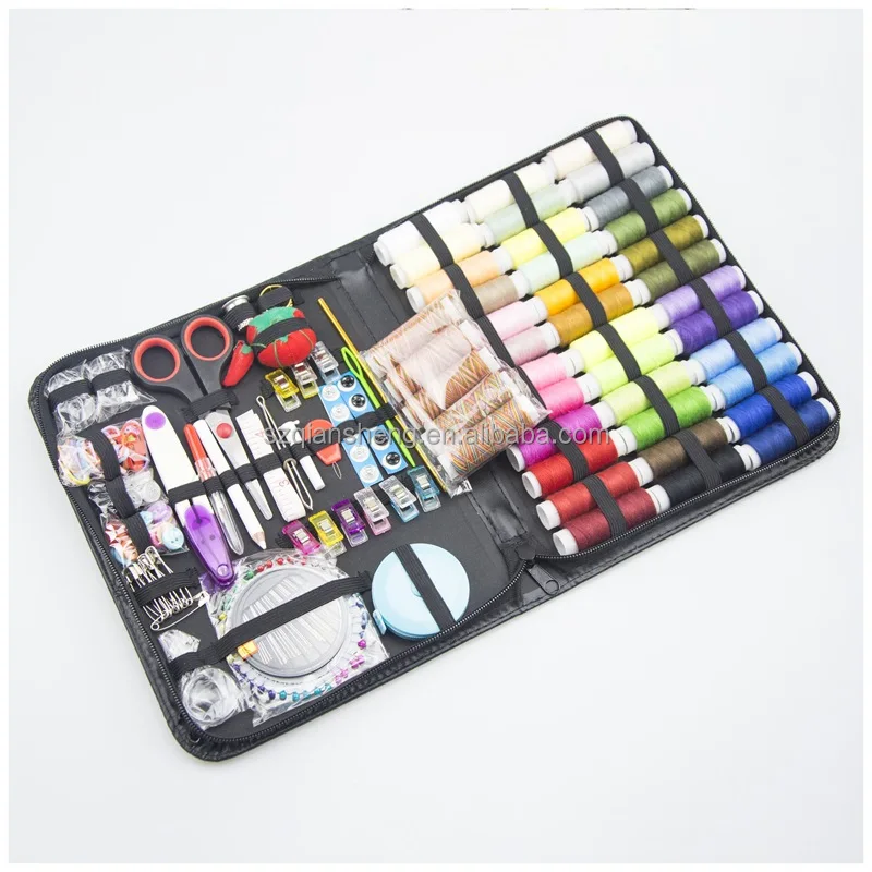 High Quality 229pcs Portable Sewing Box Kitting Needles Kits Tools