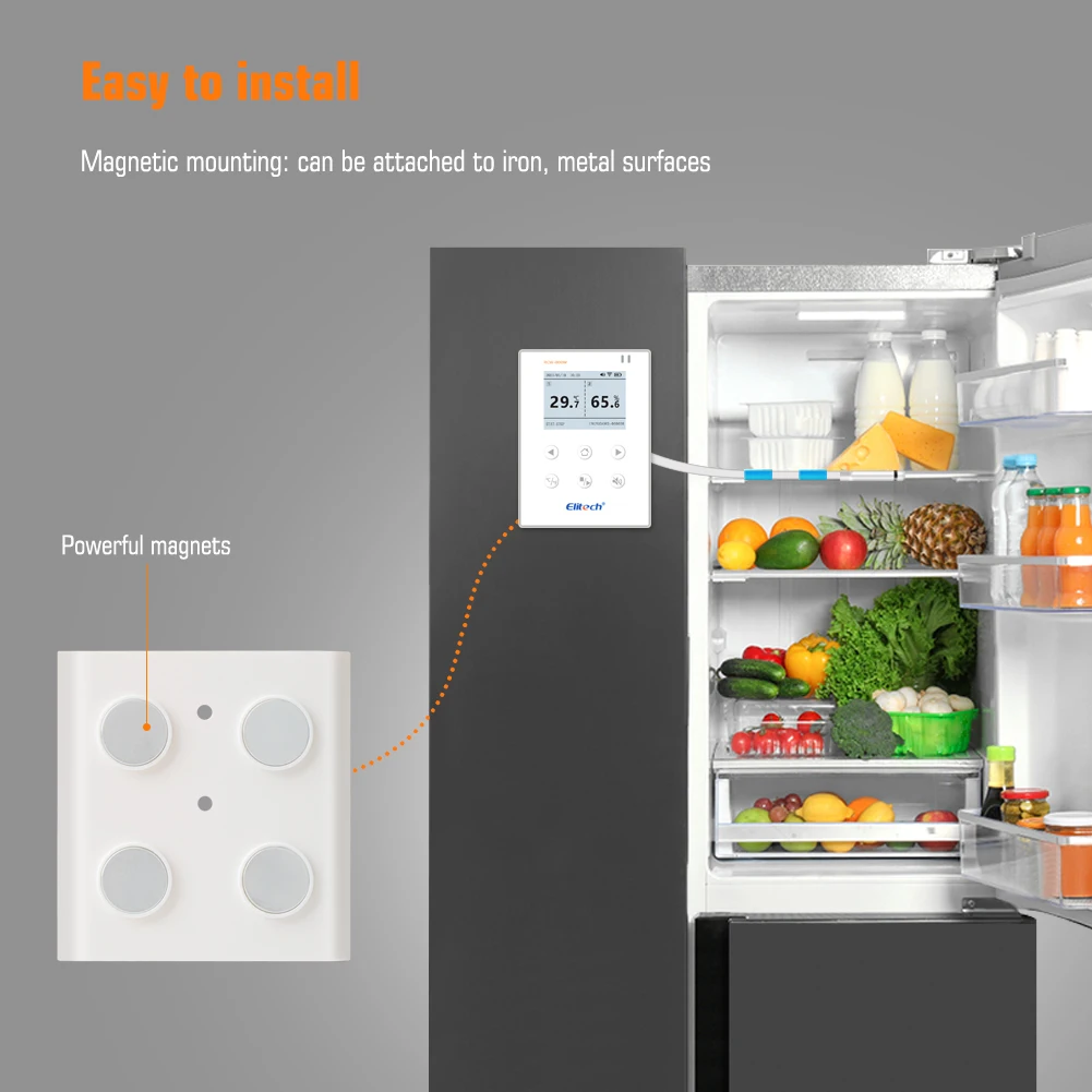 Newest Elitech RCW-800WiFi Temperature and Humidity Data Logger Wireless Remote Monitor - Both 2.4GHz and 5GHz Supported