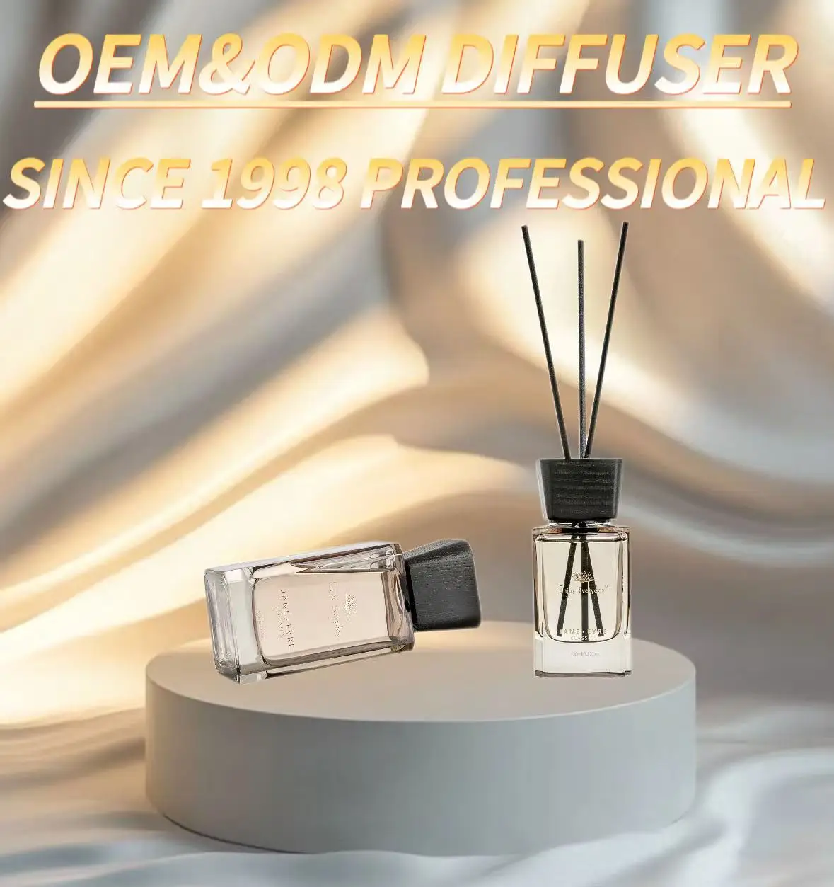 product hot sale luxury home air freshener amber glass bottle reed diffuser long lasting fragrance diffuser for hotel-0