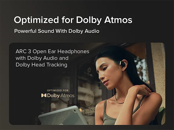 Cleer ARC 3 Open Ear Headphones - Snapdragon Sound True Wireless Earbuds