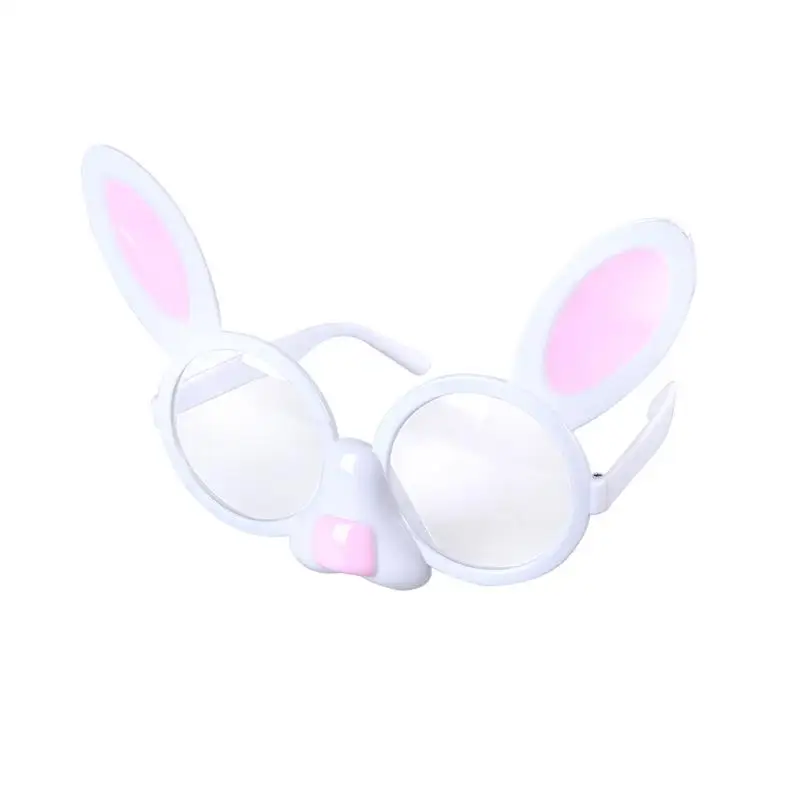 BOFUNX 6pcs Occhiali di Pasqua Cerchietto Coniglio Orecchie di Coniglio Cosplay Decorazione Pasqua Carnevale per Bambini e Adulti 