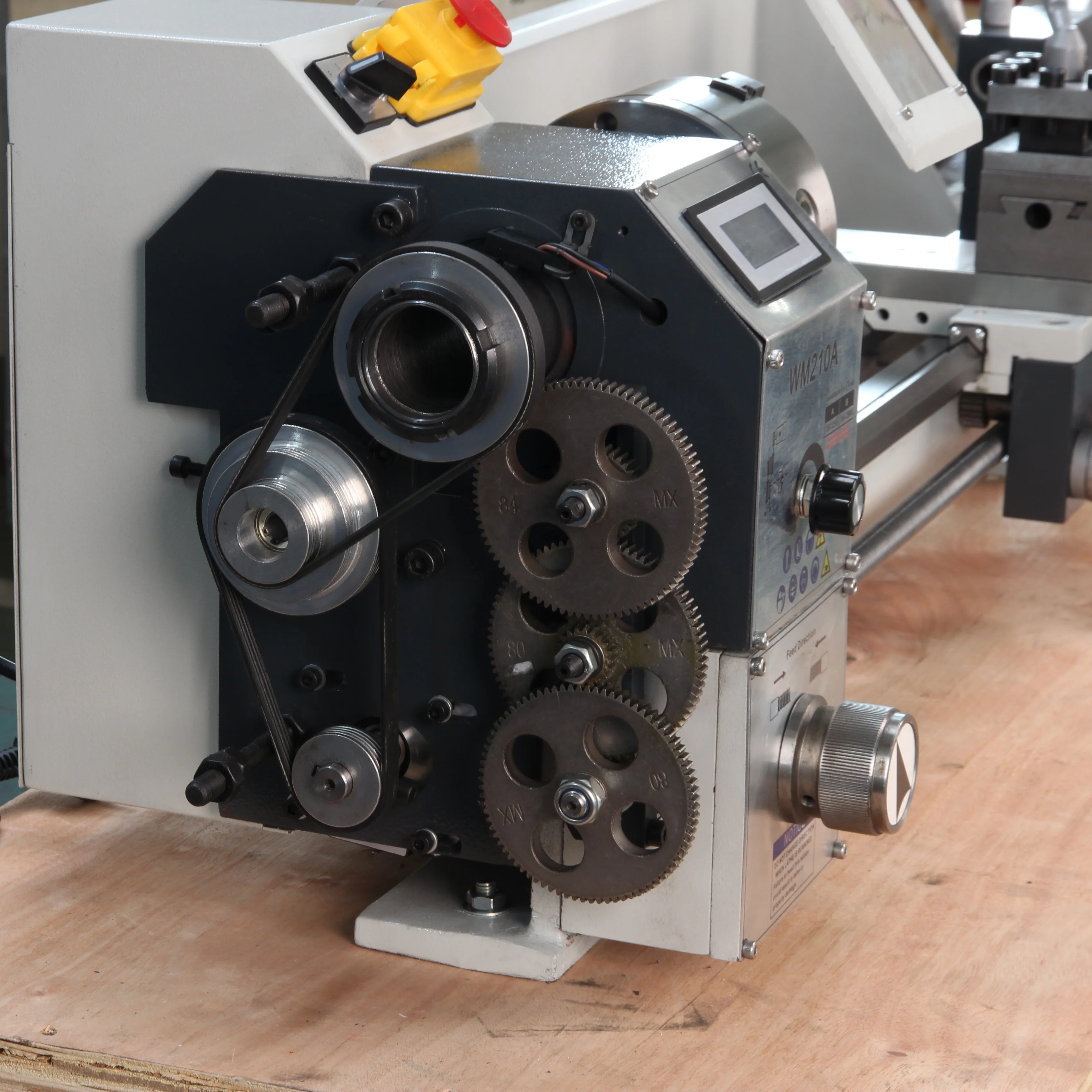 WM210V Manual Mini Metal Lathe with Feed Box