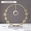 Ornamento a sfera di cristallo ghirlanda-forma rotonda