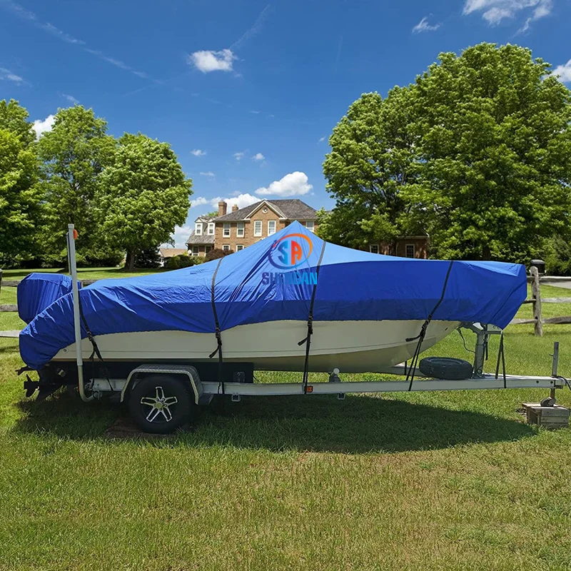 Upgraded 800d Waterproof Center Console Boat Cover,Heavy Duty Boat