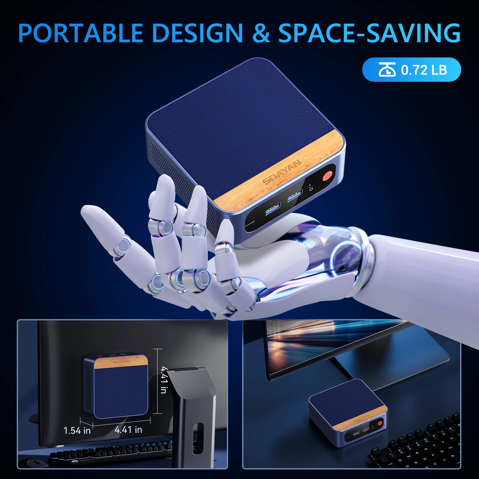 2025 N1 Mini PC - Intel N100, 16GB RAM, 512GB SSD for Business