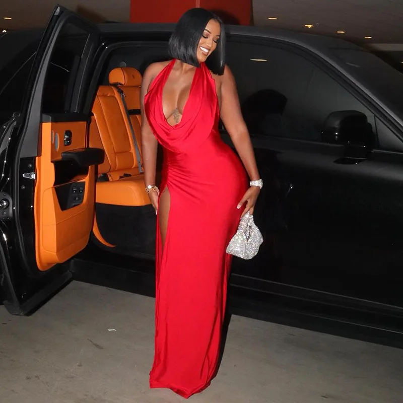 Summer Dresses for Women Free Shipping Sexy Vestidos Elegantes Para Mujer  Chamarra Mujer Red Dress