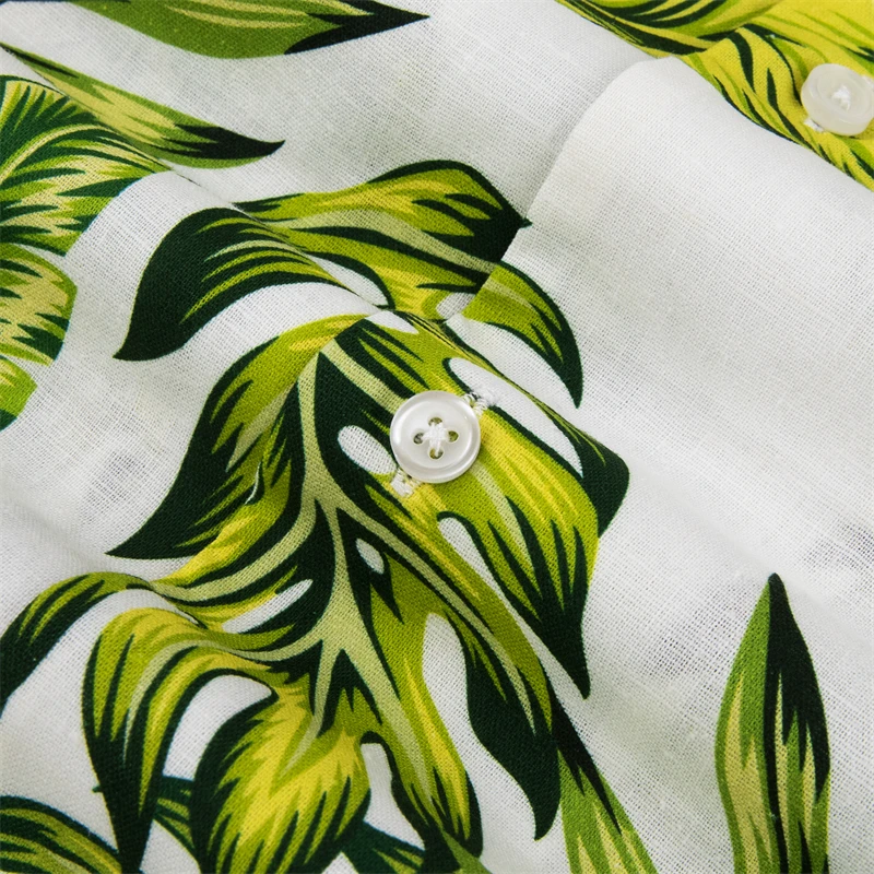 High-definition Digital Printing Custom Patterns Short Sleeves Aloha ...